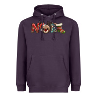 Plum noel with sock and reindeer Heavyweight Hoodie - AdoDesignShop
