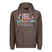 Coffee ultrasound technician Premium Hoodie - MaliasSmallBusiness