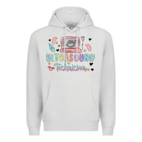 Dove Grey ultrasound technician Premium Hoodie - MaliasSmallBusiness