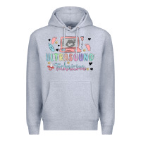 Heather Grey ultrasound technician Premium Hoodie - MaliasSmallBusiness