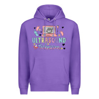 Purple ultrasound technician Premium Hoodie - MaliasSmallBusiness