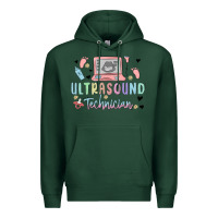 Sports Green ultrasound technician Premium Hoodie - MaliasSmallBusiness