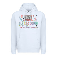 White ultrasound technician Premium Hoodie - MaliasSmallBusiness
