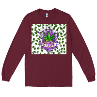 Burgundy keep one rolled weed Long Sleeve Tee - CTS Tumbler Store