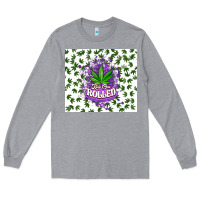 Heather Grey keep one rolled weed Long Sleeve Tee - CTS Tumbler Store