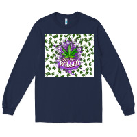 Navy keep one rolled weed Long Sleeve Tee - CTS Tumbler Store