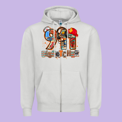 911 Dispatcher Zipper Hoodie Designed By Adodesignshop