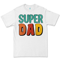 White super dad Premium Tee - Artiststas