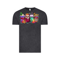 Vintage Black dia de los muertos coffee cups Vintage Tee - texasbilliewilder