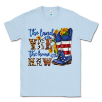 Dusty Blue the land of the yee the home of the haw Classic Tee - HRA Design Shop