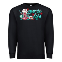 Black nurse life gnomies Premium Sweatshirt - BarkalooDesign