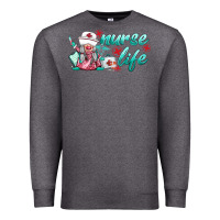Charcoal Heather nurse life gnomies Premium Sweatshirt - BarkalooDesign
