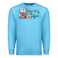 Ocean Blue nurse life gnomies Premium Sweatshirt - BarkalooDesign
