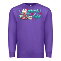 Purple nurse life gnomies Premium Sweatshirt - BarkalooDesign
