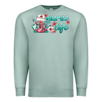 Seafoam nurse life gnomies Premium Sweatshirt - BarkalooDesign