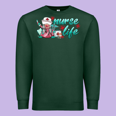 Nurse Life Gnomies Premium Sweatshirt Designed By Barkaloodesign