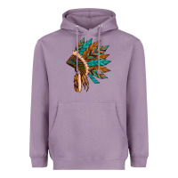 Lavender native american indian headdress Heavyweight Hoodie - Artiststas