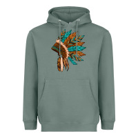 Sage native american indian headdress Heavyweight Hoodie - Artiststas