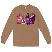 Toasted Coconut wednesday and enid coffee cups Long Sleeve Tee - Zillion Design Studio