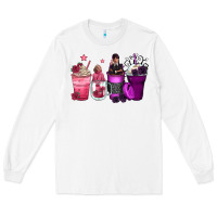 White wednesday and enid coffee cups Long Sleeve Tee - Zillion Design Studio