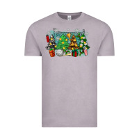 Vintage Zinc christmas trees with tennis Vintage Tee - Zillion Design Studio