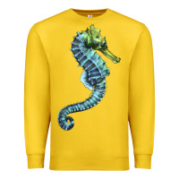 Lemon Blue Seahorse Premium Sweatshirt - LillyAllenDesigns