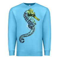 Ocean Blue Blue Seahorse Premium Sweatshirt - LillyAllenDesigns