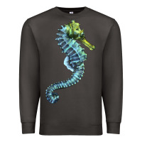 Smoke Blue Seahorse Premium Sweatshirt - LillyAllenDesigns