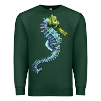 Sports Green Blue Seahorse Premium Sweatshirt - LillyAllenDesigns