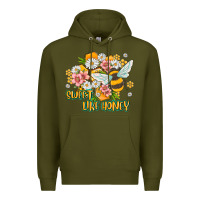 Army Green like honey Premium Hoodie - MaliasSmallBusiness