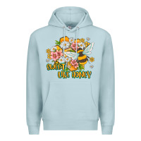 Blue Mist like honey Premium Hoodie - MaliasSmallBusiness