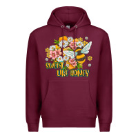 Burgundy like honey Premium Hoodie - MaliasSmallBusiness
