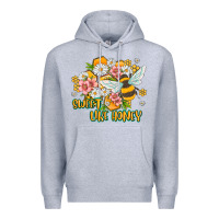 Heather Grey like honey Premium Hoodie - MaliasSmallBusiness