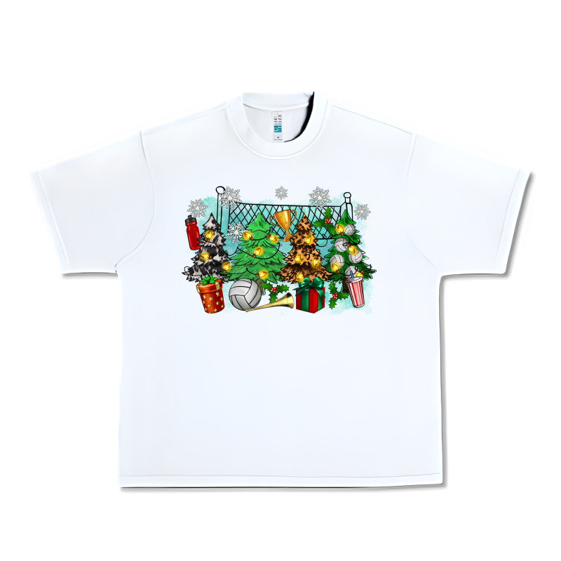 Christmas Trees With Volleyball Urban Heavy Tee by Zillion Design Studio | Teevron