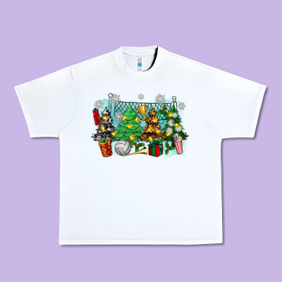 Urban Heavy Tee christmas trees with volleyball