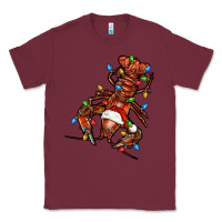 Burgundy Christmas crawfish Classic Tee - FaDigitalArtStudio