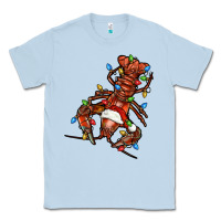 Dusty Blue Christmas crawfish Classic Tee - FaDigitalArtStudio