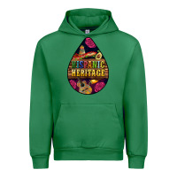 Emerald teardrop Hispanic Heritage Urban Hoodie - BundleAndBundleShop