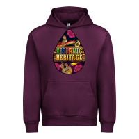 Mauve Wine teardrop Hispanic Heritage Urban Hoodie - BundleAndBundleShop