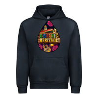 Navy teardrop Hispanic Heritage Urban Hoodie - BundleAndBundleShop
