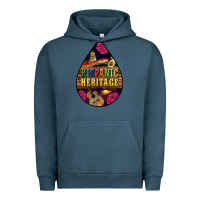 Pigment Midnight Navy teardrop Hispanic Heritage Urban Hoodie - BundleAndBundleShop