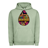 Pigment Oil Green teardrop Hispanic Heritage Urban Hoodie - BundleAndBundleShop