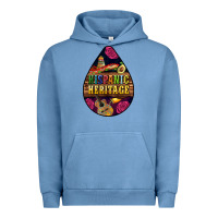 Pigment Pebble Blue teardrop Hispanic Heritage Urban Hoodie - BundleAndBundleShop