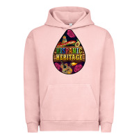 Pigment Salmon teardrop Hispanic Heritage Urban Hoodie - BundleAndBundleShop