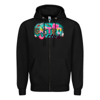 Black gastro crew Zipper Hoodie - AdoDesignShop