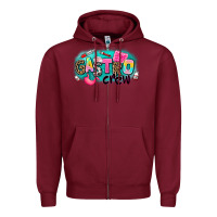 Burgundy gastro crew Zipper Hoodie - AdoDesignShop