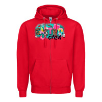 Red gastro crew Zipper Hoodie - AdoDesignShop