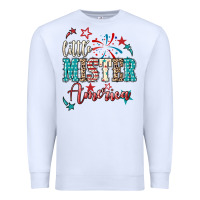 White little mister america Premium Sweatshirt - NancyCooperArtShop