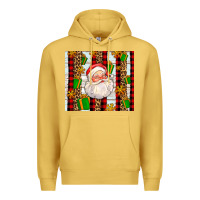 Antique Gold santa with gifts Premium Hoodie - AdoDesignShop