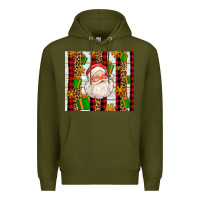 Army Green santa with gifts Premium Hoodie - AdoDesignShop